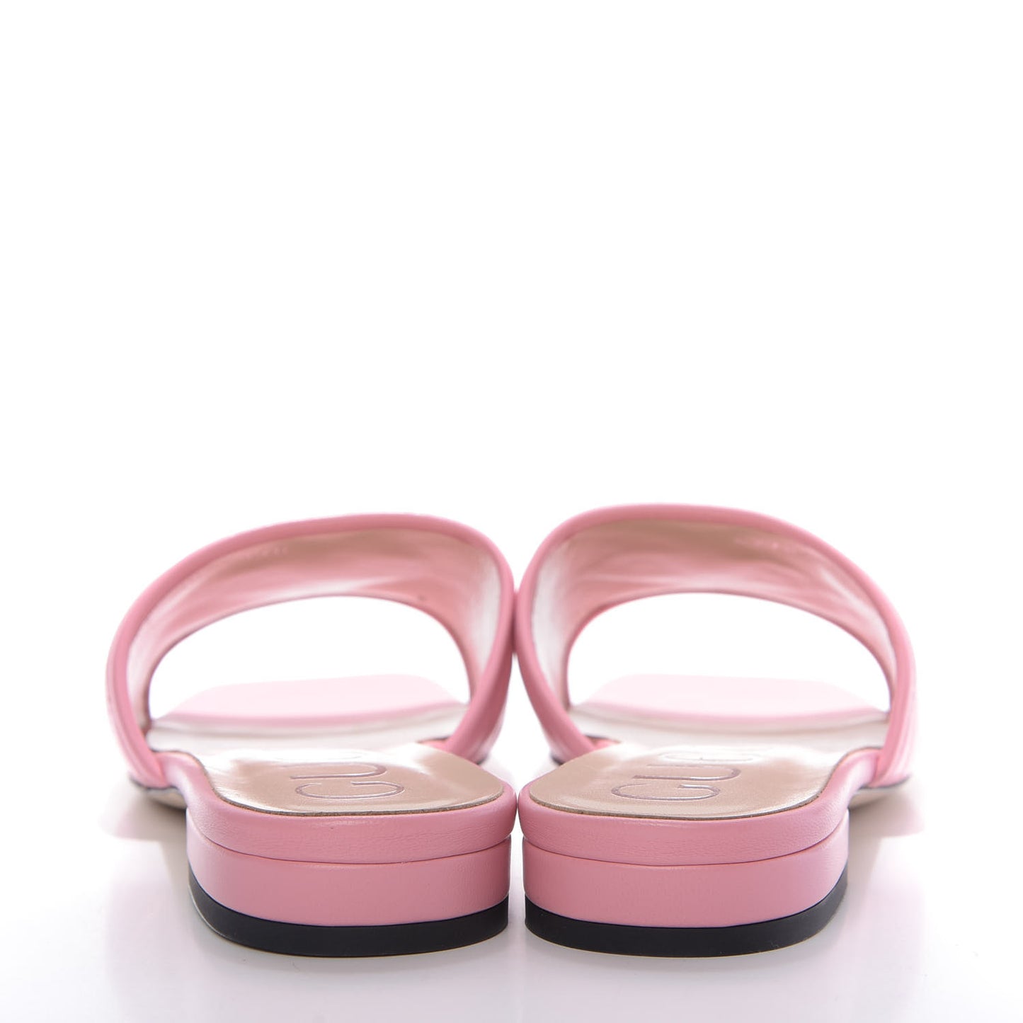 Nappa Matelasse GG Marmont Flat Slide Sandals 39 Wild Rose