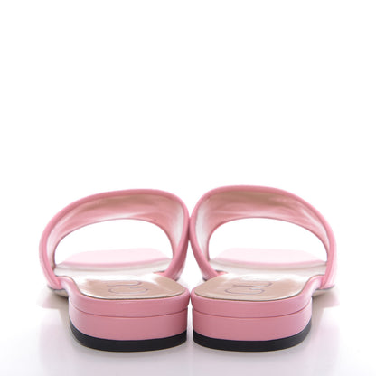 Gucci Nappa Matelasse GG Marmont Flat Slide Sandals 39 Wild Rose 6 of 10