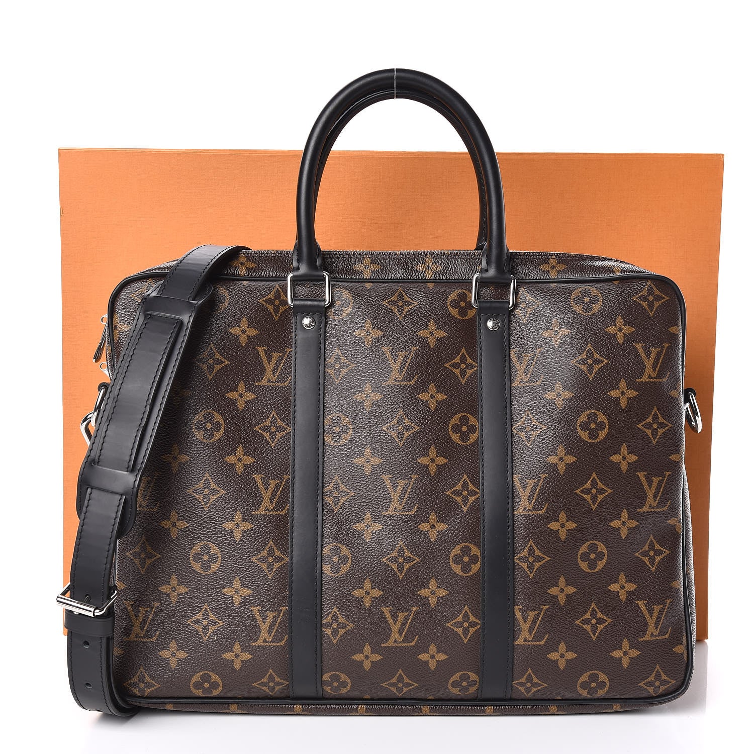 Louis Vuitton Monogram Macassar Porte-Documents Voyage PM 10 of 10
