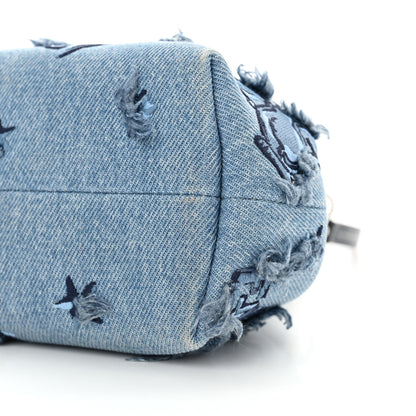 Fendi Denim Embroidered Astrology Small Fendi First Chiaro 10 of 10