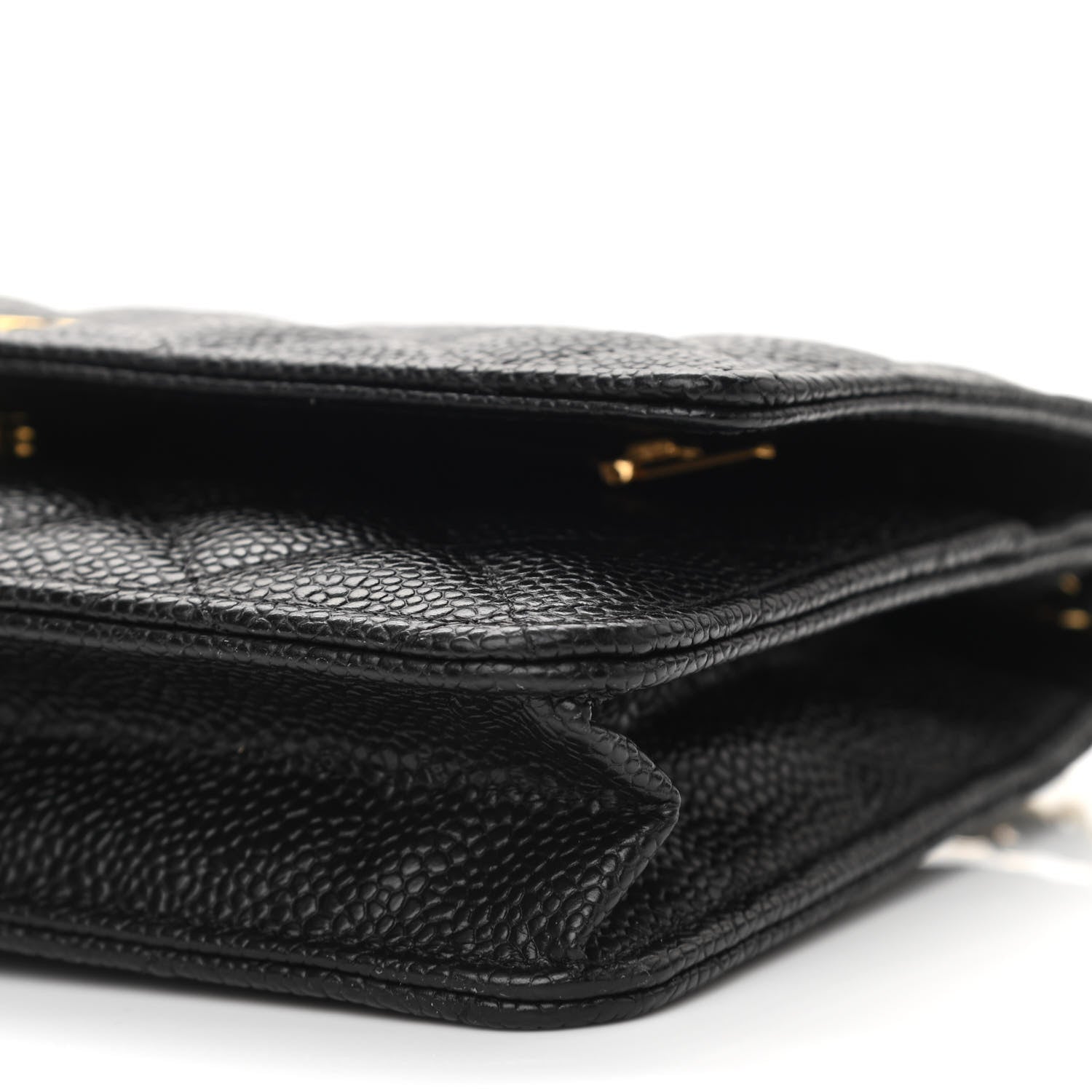 Chanel Caviar Quilted Wallet On Chain WOC Black 11 of 12