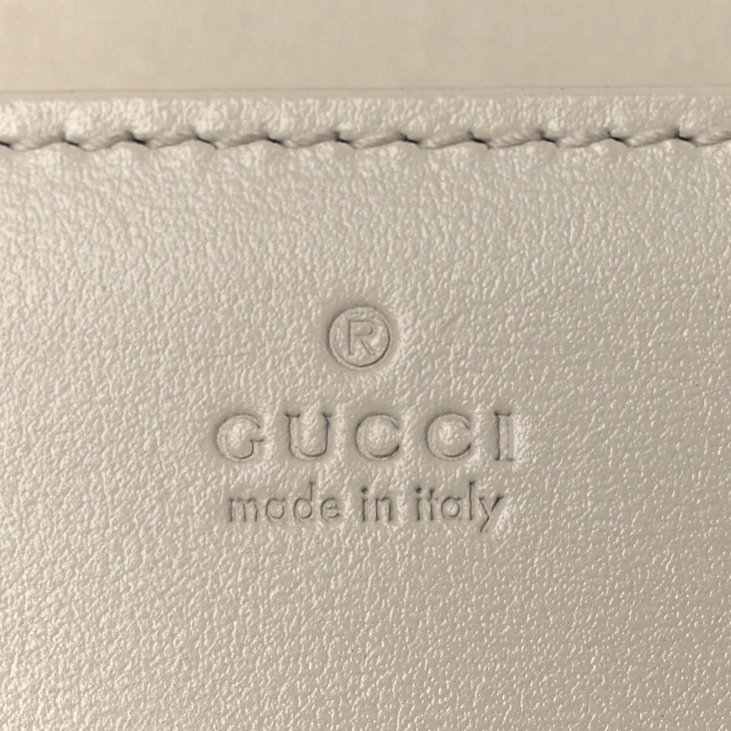 Boarded Plutone Calfskin Horsebit 1955 Wallet On Chain Mystic White