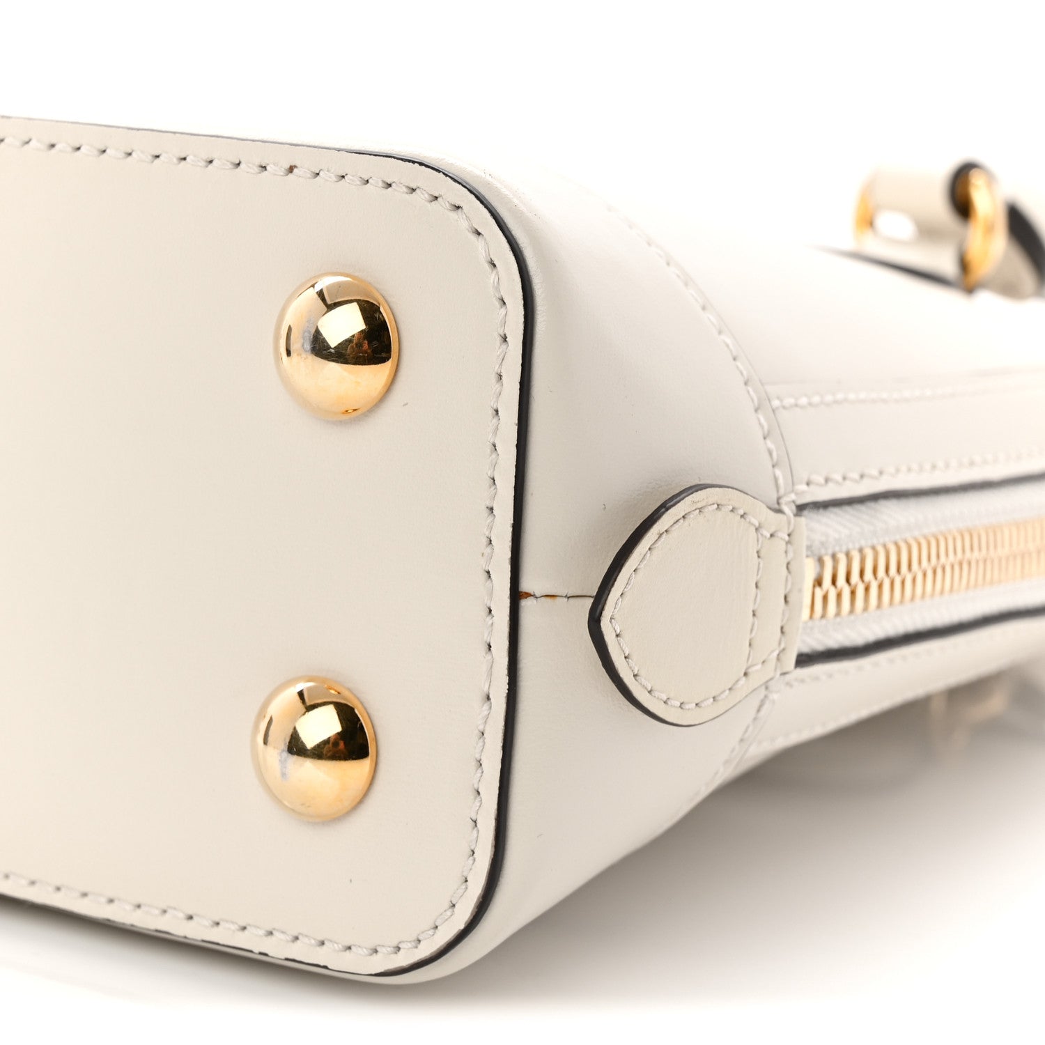 Gucci Boarded Plutone Calfskin Small Horsebit 1955 Top Handle Bag Mystic White 10 of 10