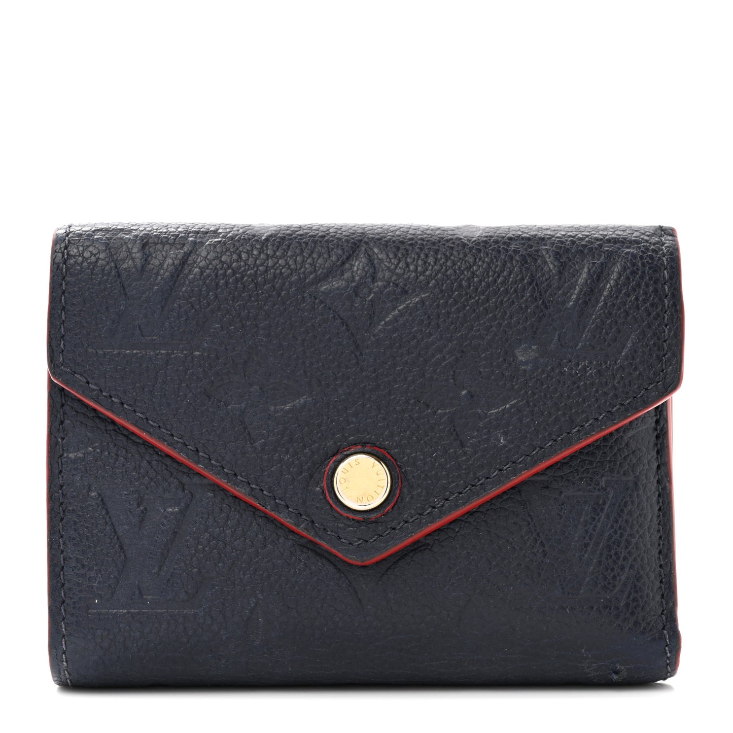 Empreinte Victorine Wallet Marine Rouge