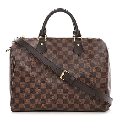 Louis Vuitton Damier Ebene Speedy Bandouliere 30 1 of 10