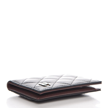 Chanel Lambskin Quilted Card Holder Wallet Black 4 of 8