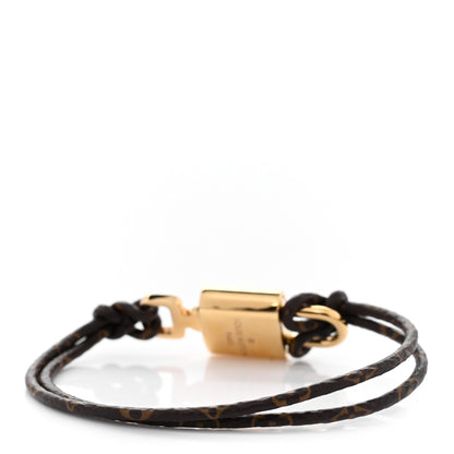 Louis Vuitton Monogram LV Padlock Bracelet 17 3 of 5