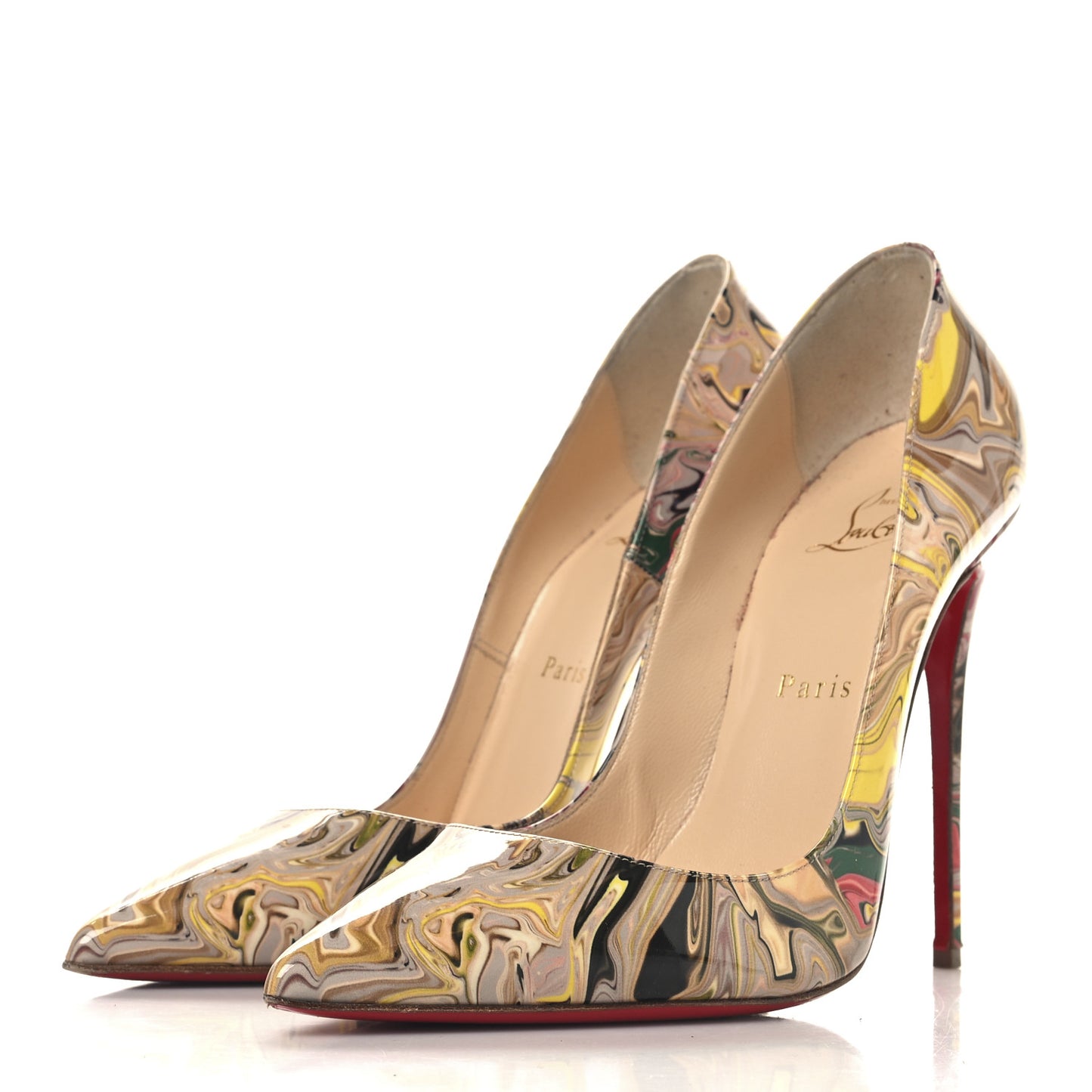 Patent Marble Swirl So Kate 120 Pumps 37.5 Multicolor