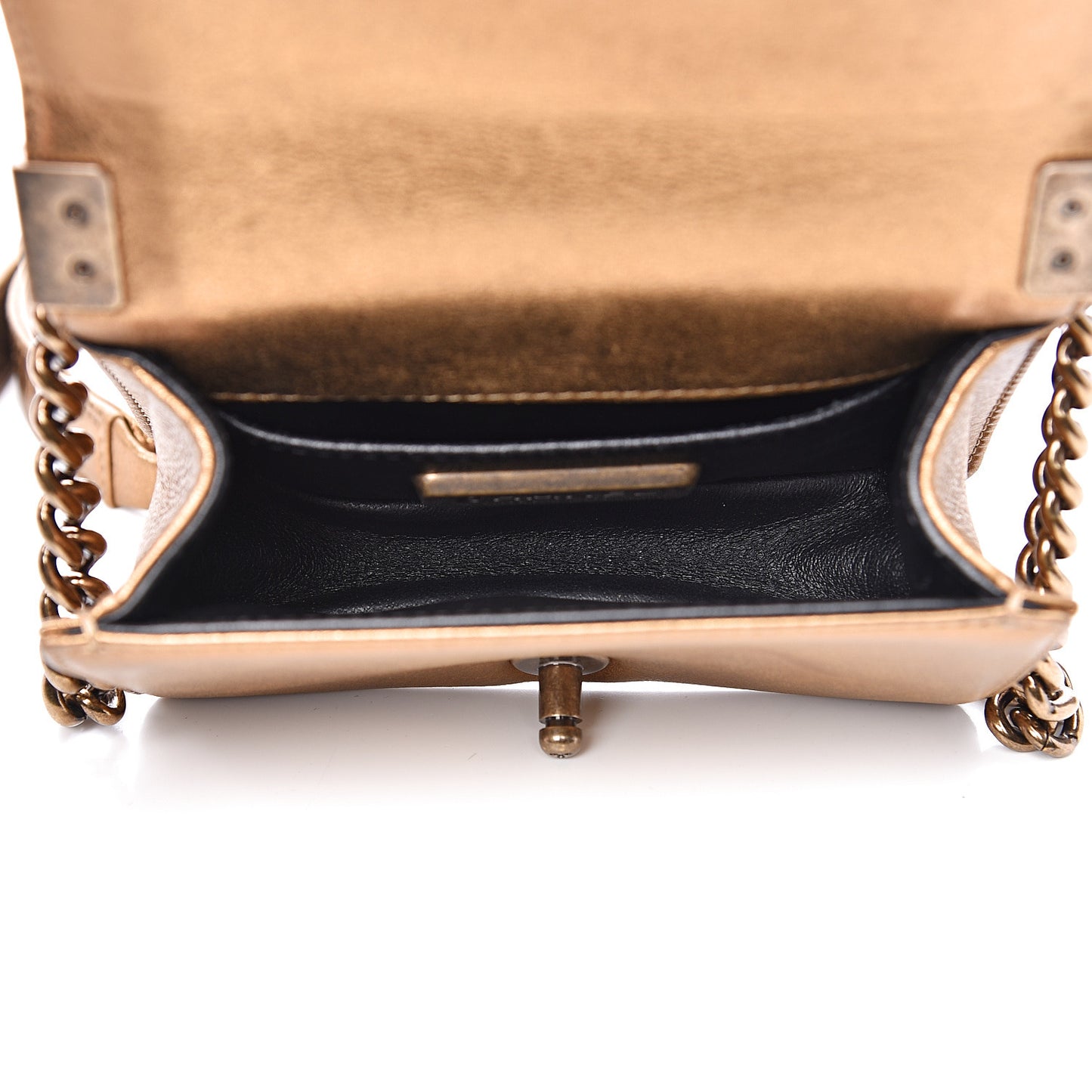 Galuchat Stingray Mini Boy Flap Gold