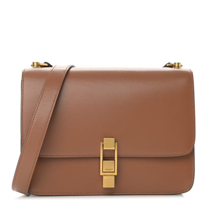 Saint Laurent Smooth Calfskin Carre Satchel Brown 1 of 9