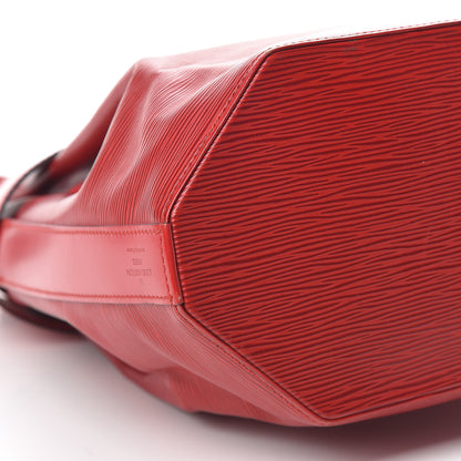 Louis Vuitton Epi Sac D'Epaule Castillan Red 10 of 12
