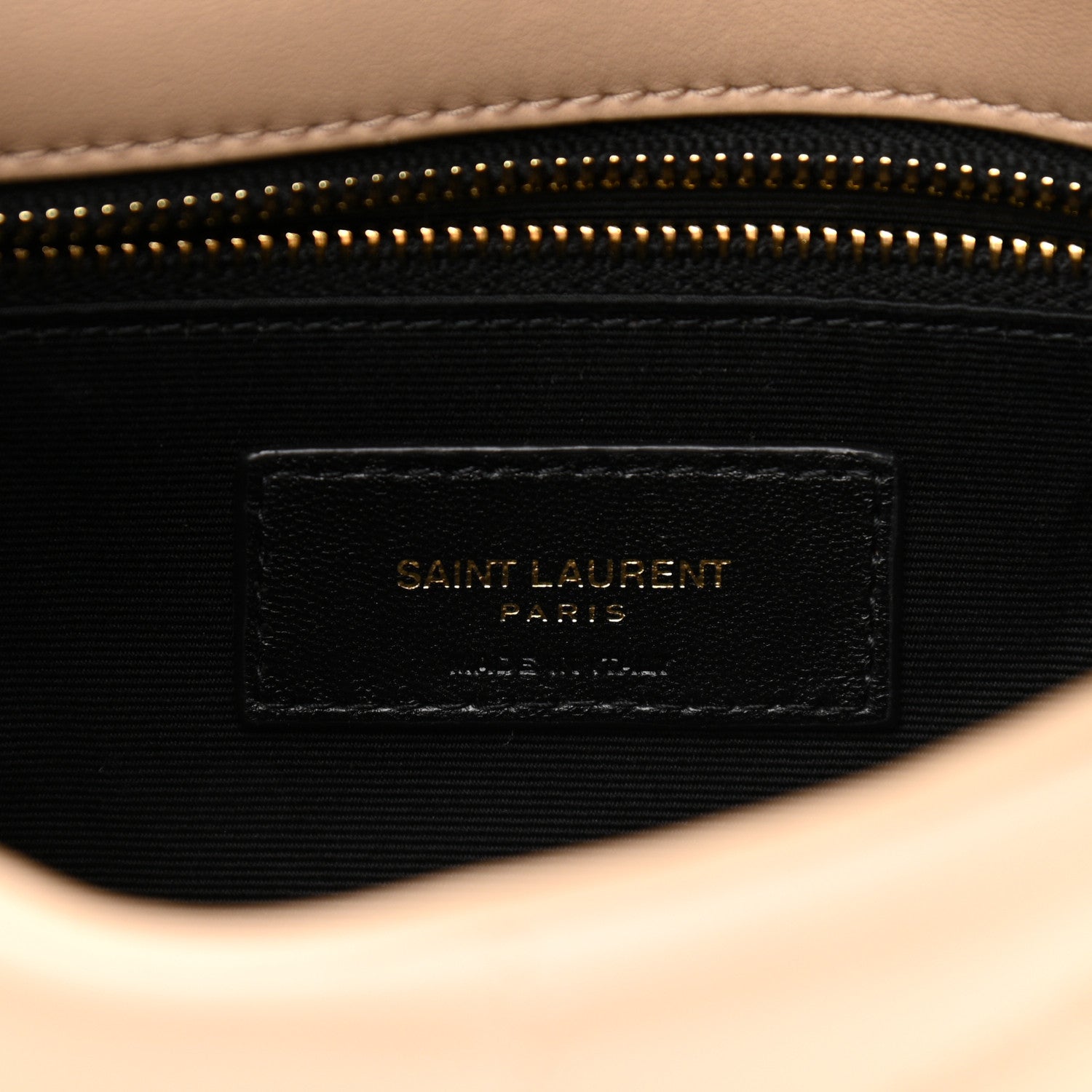 Saint Laurent Lambskin Quilted Toy Loulou Puffer Monogram Chain Satchel Nude Powder 7 of 11