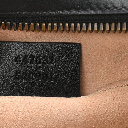 Gucci Calfskin Matelasse Small GG Marmont Chain Shoulder Bag Black 7 of 10