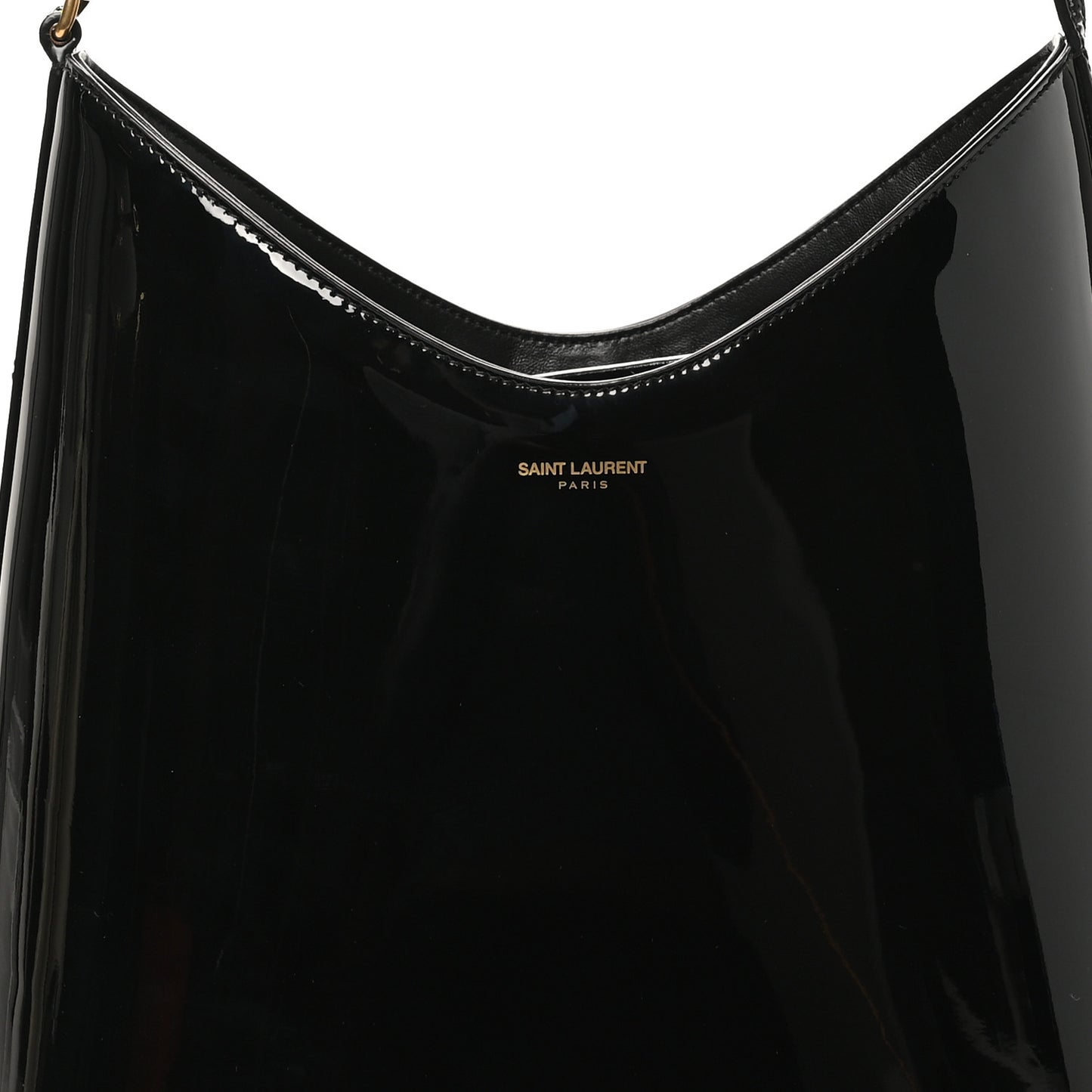 Patent Calfskin Rendez-Vous Hobo Black