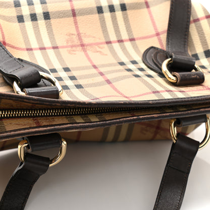 Burberry Haymarket Check Medium Regent Tote Chocolate 10 of 15