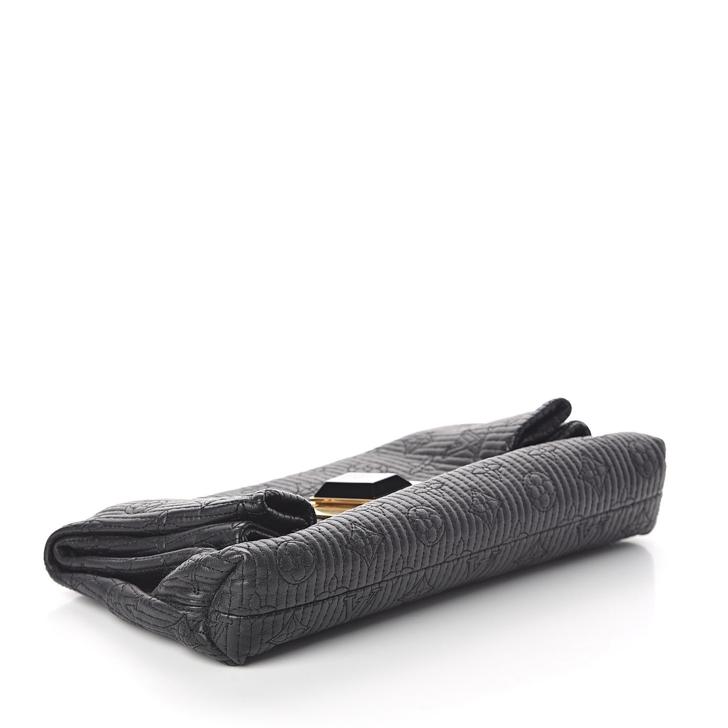 Calfskin Quilted Monogram Altair Clutch Black