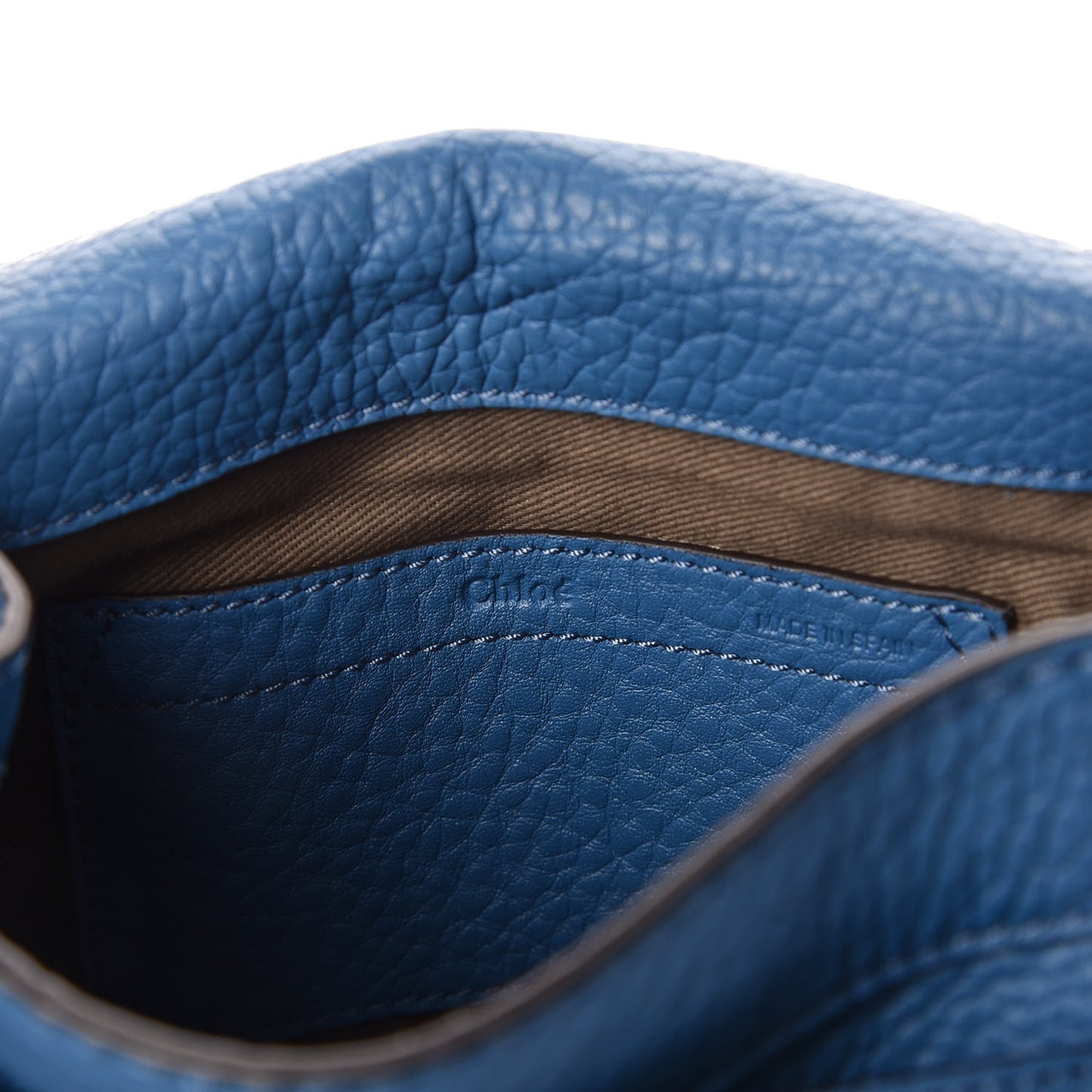 Calfskin Mini Marcie Round Crossbody Bag Smoky Blue
