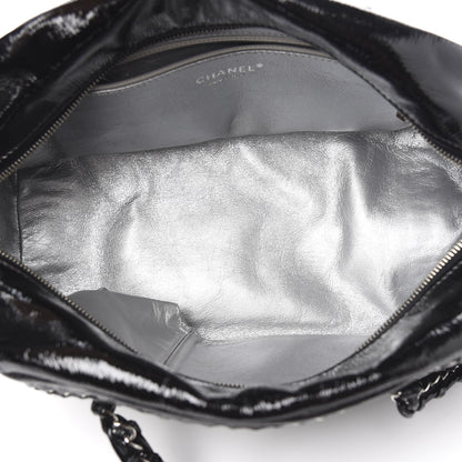 Chanel Patent Medium Luxe Ligne Bowler Black 4 of 7