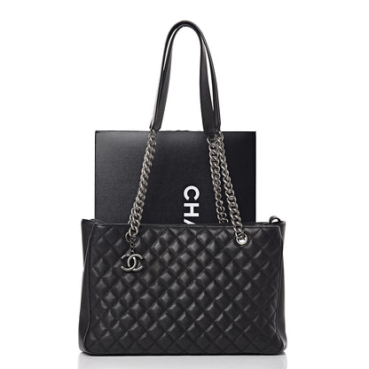 Chanel Caviar Quilted City Shopping Tote Black 10 of 10