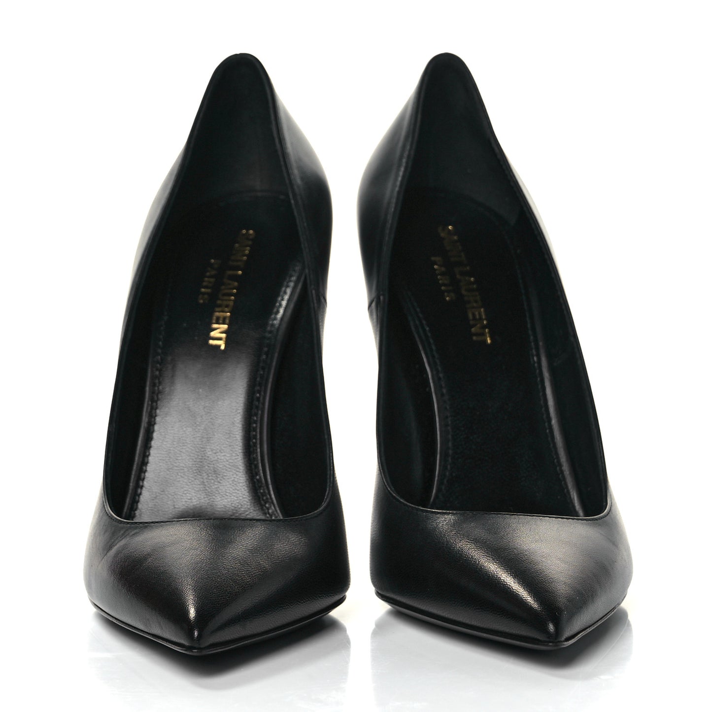 Calfskin Opyum 110 Pumps 38 Black Gold