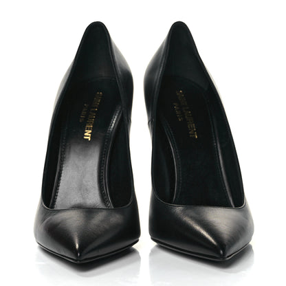Saint Laurent Calfskin Opyum 110 Pumps 38 Black Gold 2 of 9