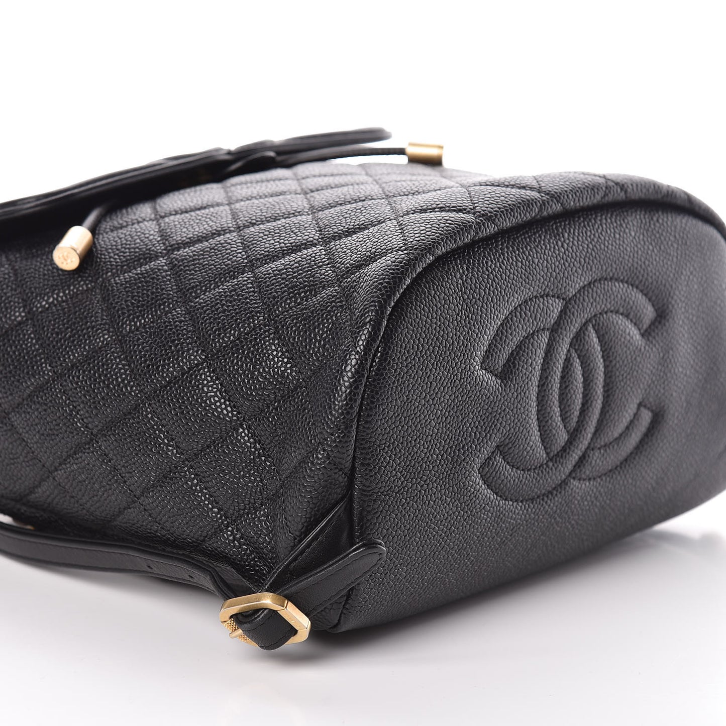 Caviar Quilted Filigree Backpack Black