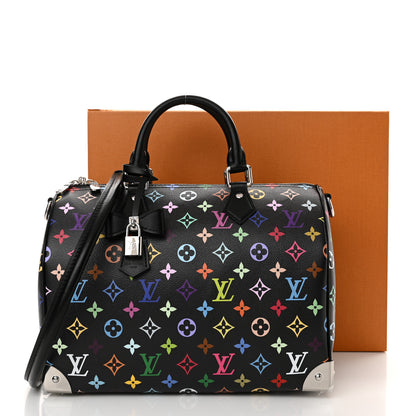 Louis Vuitton LV X TM Monogram Multicolor Speedy Soft 30 Black 10 of 10