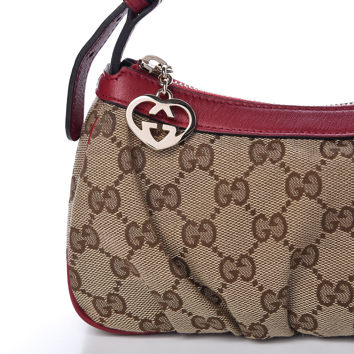 Gucci Monogram Lovely Heart Cosmetic Case Red 8 of 10