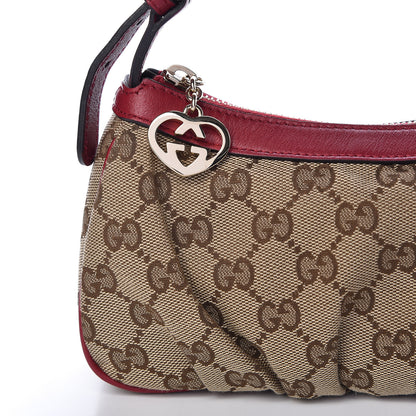 Gucci Monogram Lovely Heart Cosmetic Case Red 8 of 10