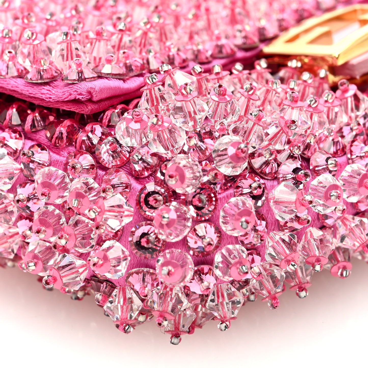 Satin Crystal Beaded Nano Baguette Charm Orchidea