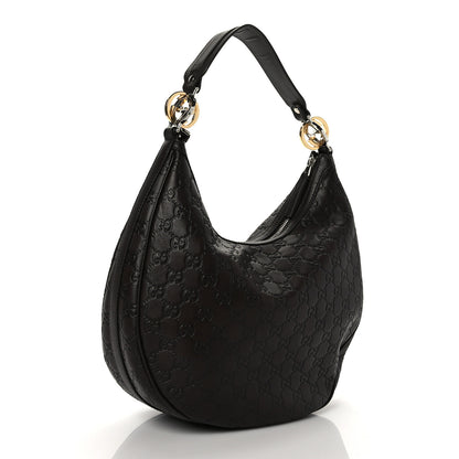 Gucci Guccissima Medium GG Twins Hobo Dark Brown 3 of 9