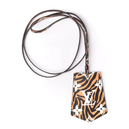 Louis Vuitton Monogram Giant Jungle Oversize Clochette Key Bell Holder Black 1 of 3