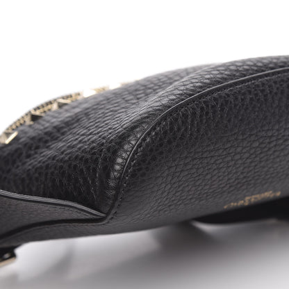 Valentino Garavani Grainy Calfskin Rockstud Belt Bag Black 7 of 8