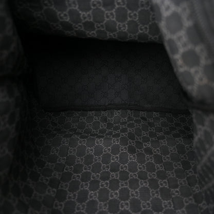 Gucci Denim Monogram Large Collapsible Travel Tote Black 5 of 10