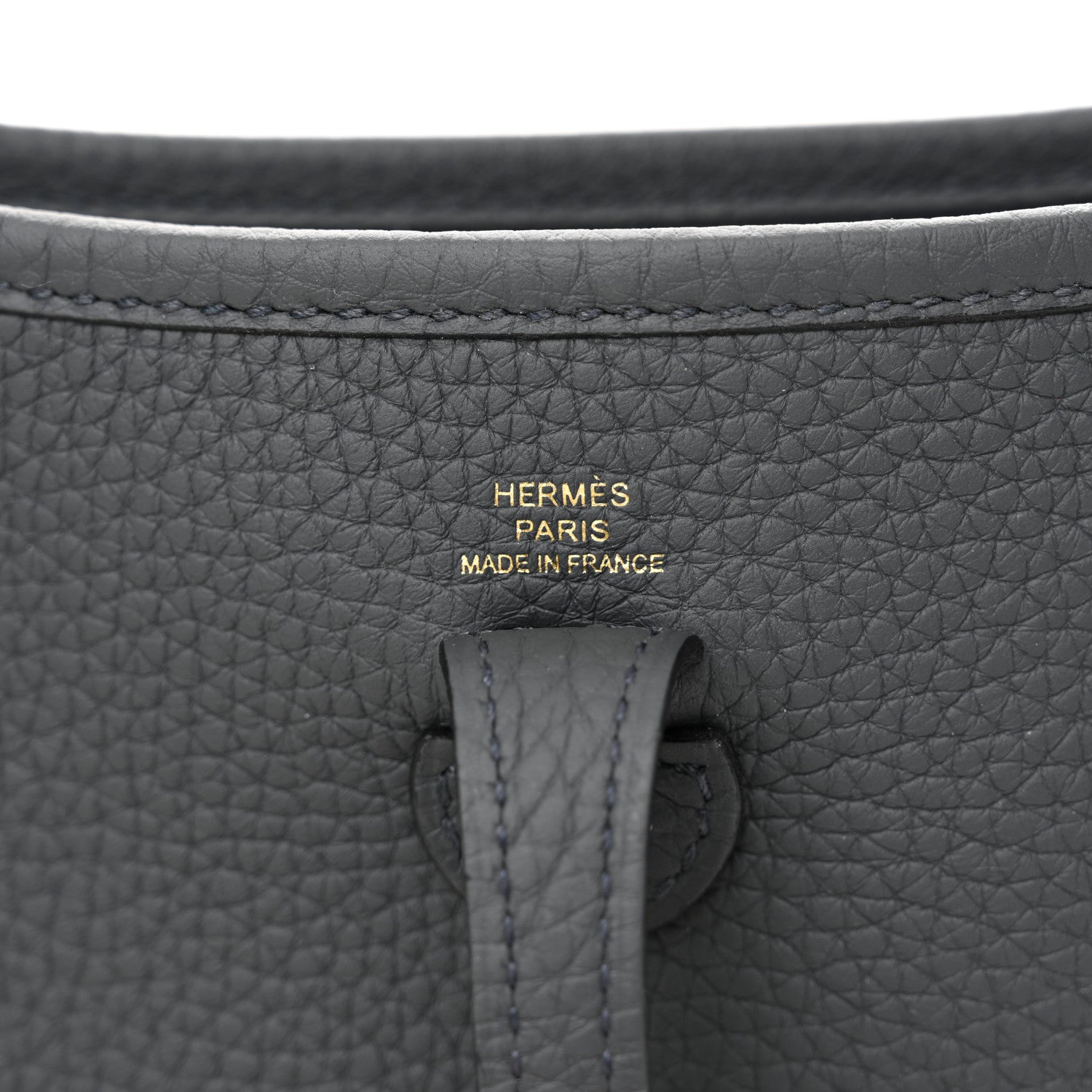 Hermes Taurillon Clemence Evelyne TPM Gris Misty 6 of 11