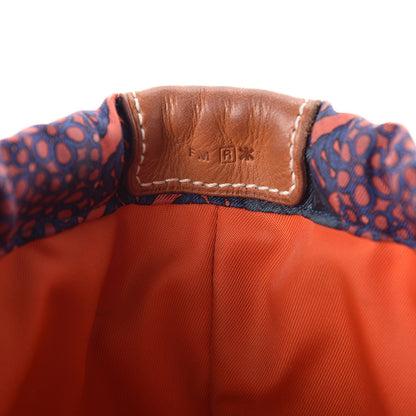 Hermes Silk Carre en Cravates Fourbi 20 PM Pouch Ocean Bleu 6 of 14