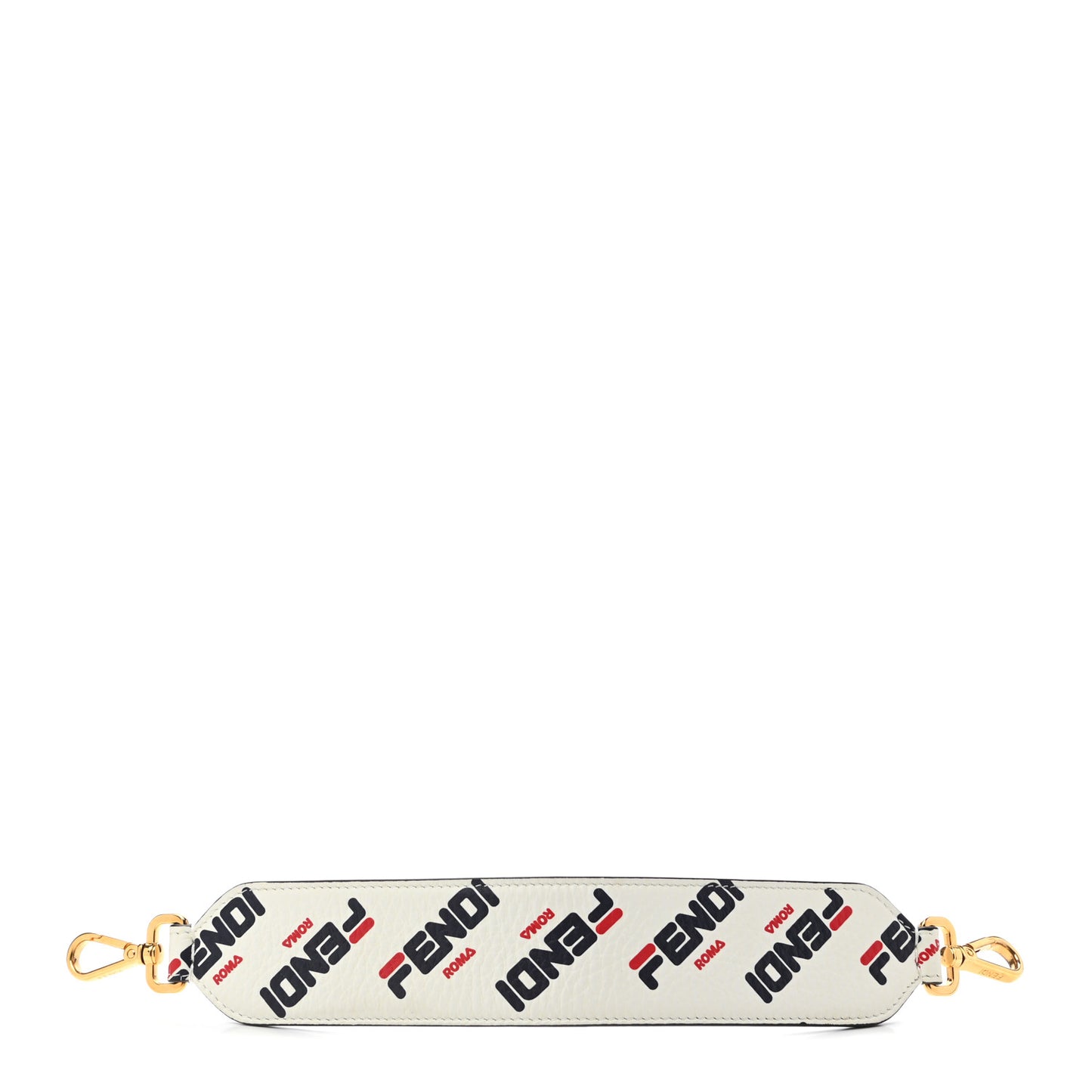 X FILA Calfskin Mania Mini Strap You White