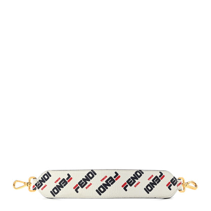 Fendi X FILA Calfskin Mania Mini Strap You White 1 of 5