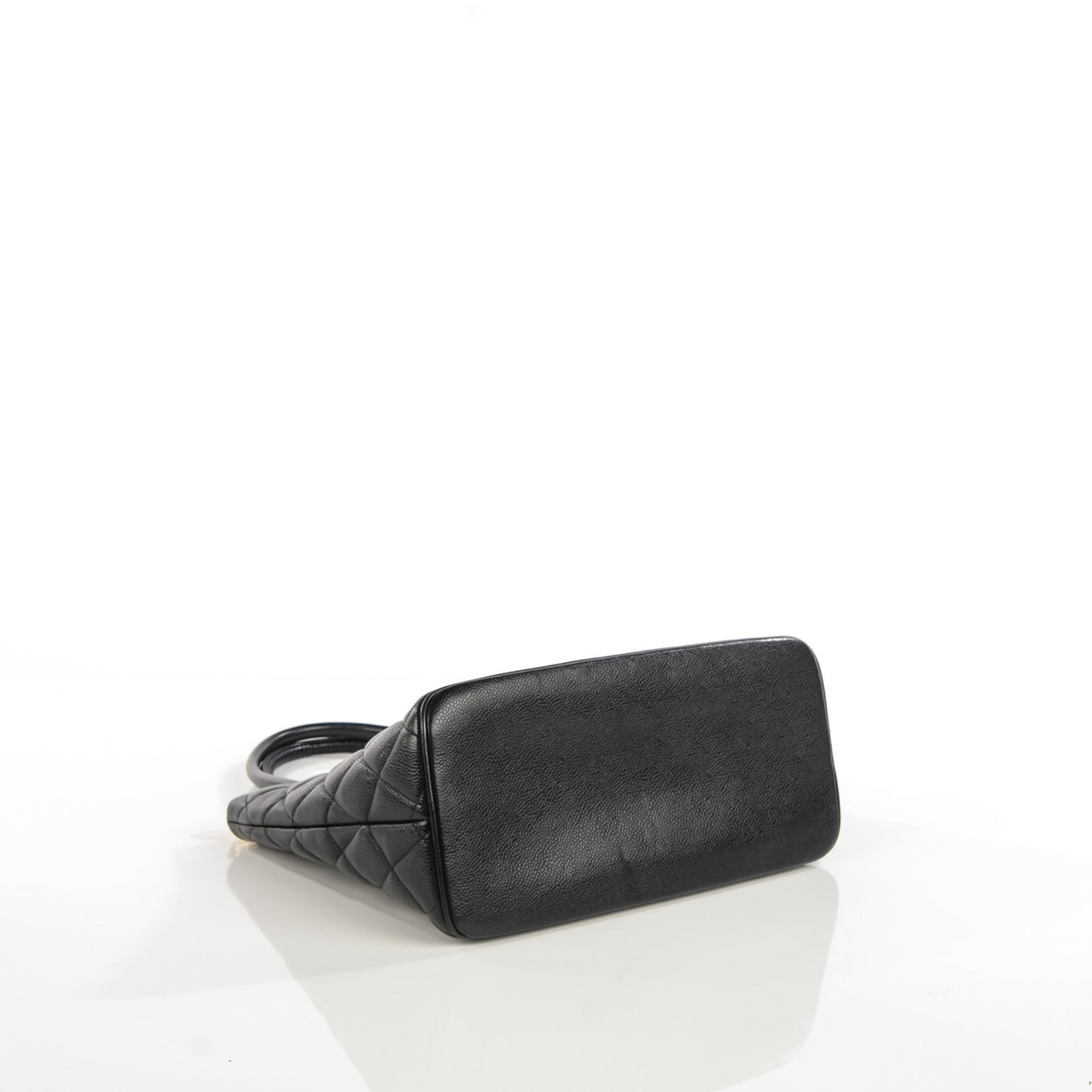 Caviar Quilted Medallion Tote Black