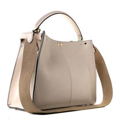 Fendi Vitello Seta Century Medium Peekaboo X-Lite Camelia Barolo 4 of 10