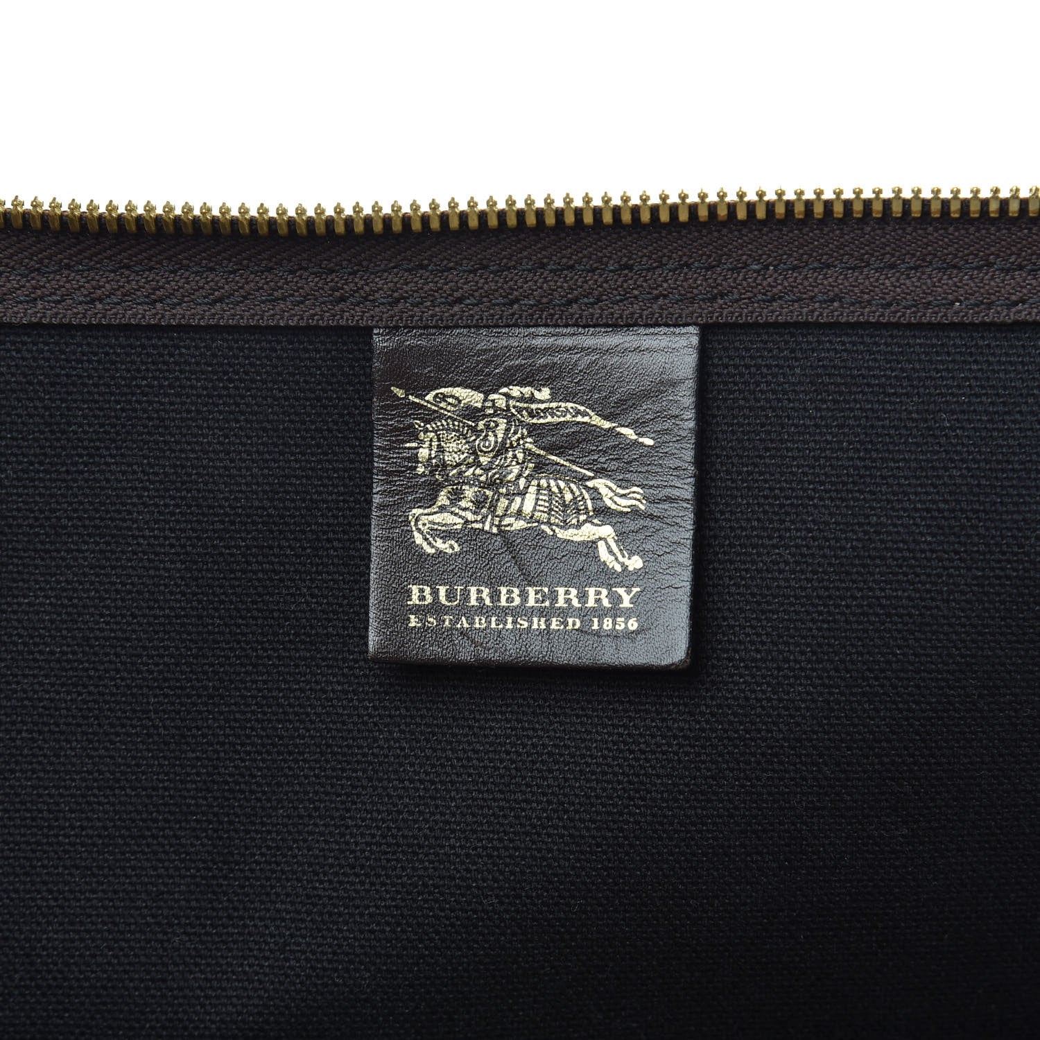 Burberry Haymarket Check Duffle Bag Dark Brown 5 of 15