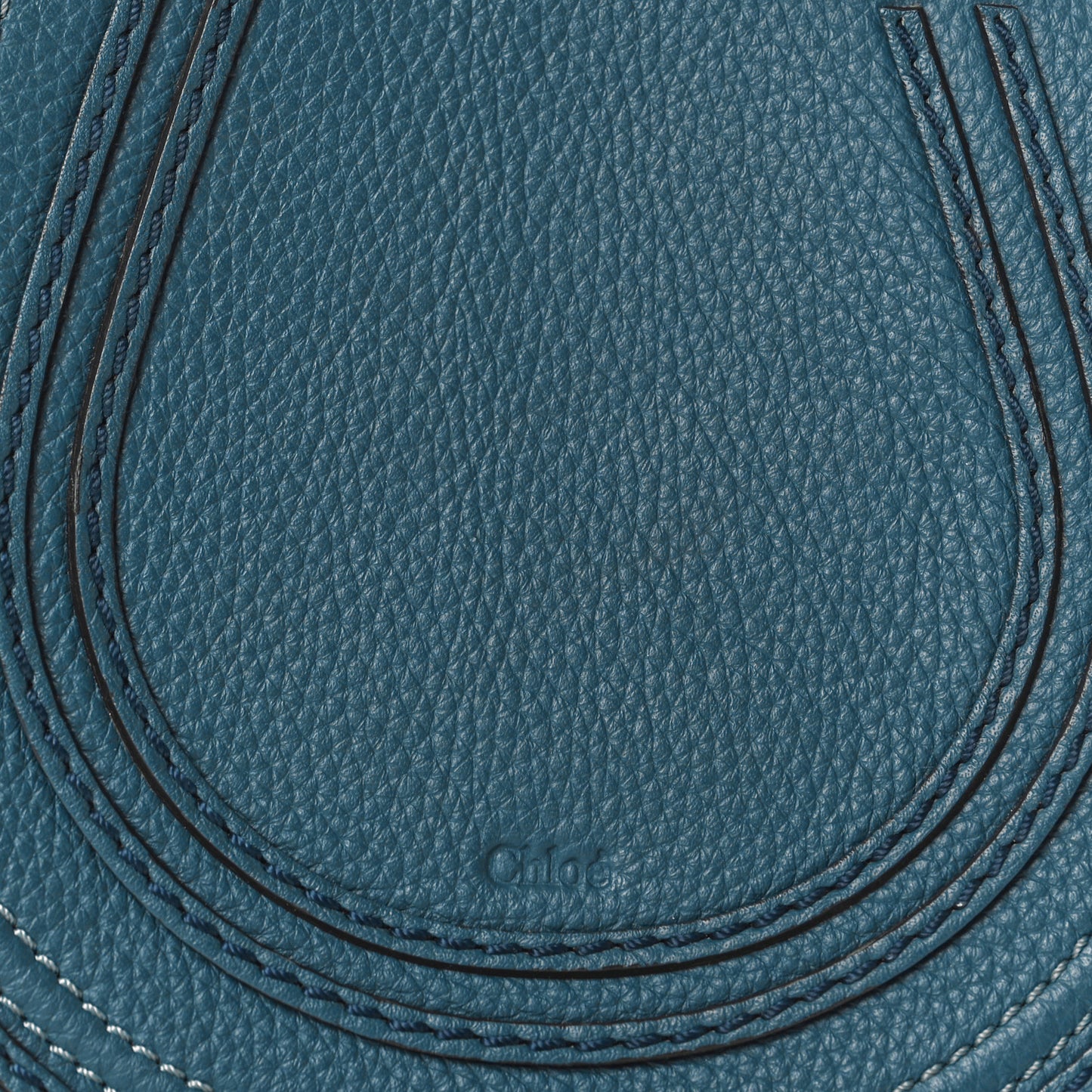 Calfskin Mini Marcie Round Crossbody Bag Teal