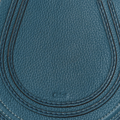 Chloe Calfskin Mini Marcie Round Crossbody Bag Teal 8 of 10