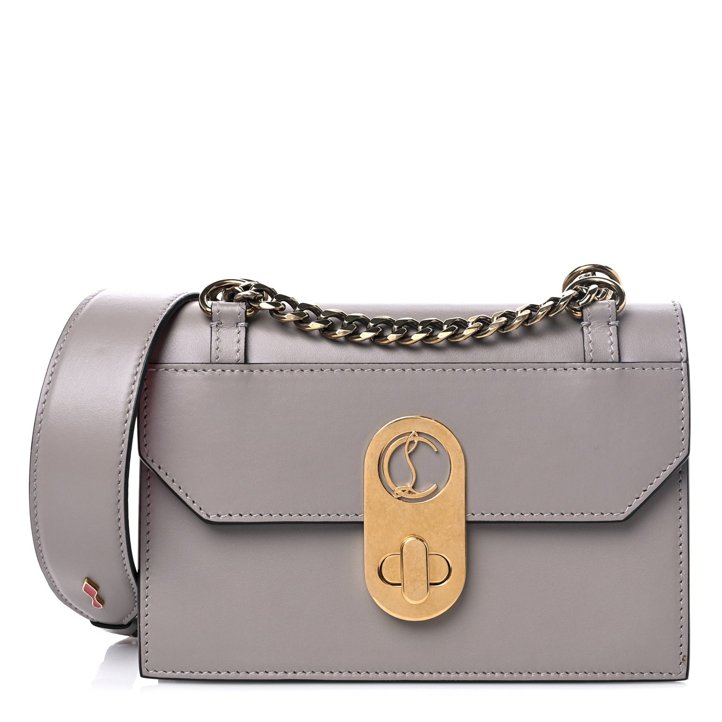 Calfskin Mini Elisa Shoulder Bag Fume