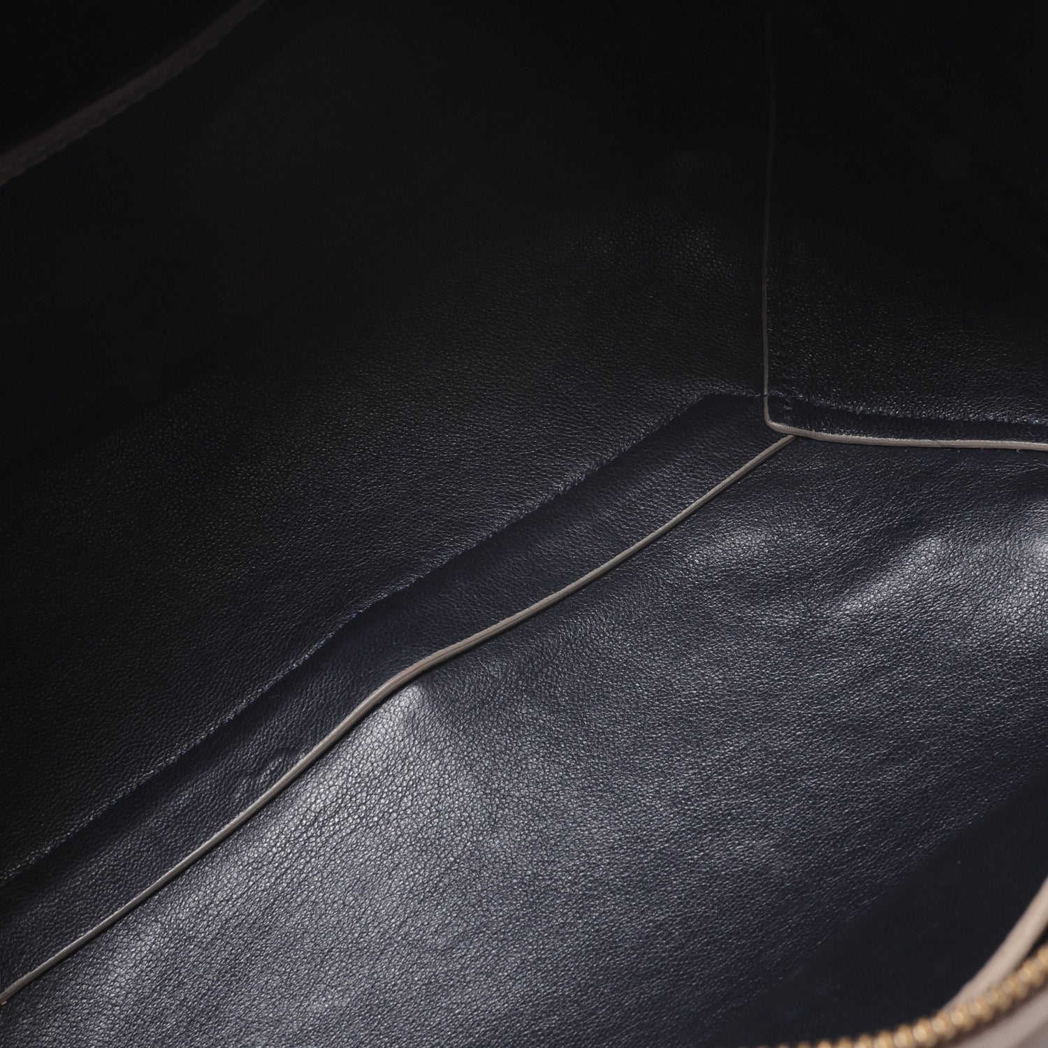 Celine Drummed Leather Asymmetrical Satchel Dune 5 of 7