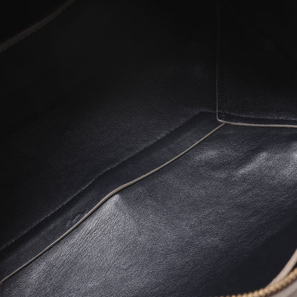 Celine Drummed Leather Asymmetrical Satchel Dune 5 of 7