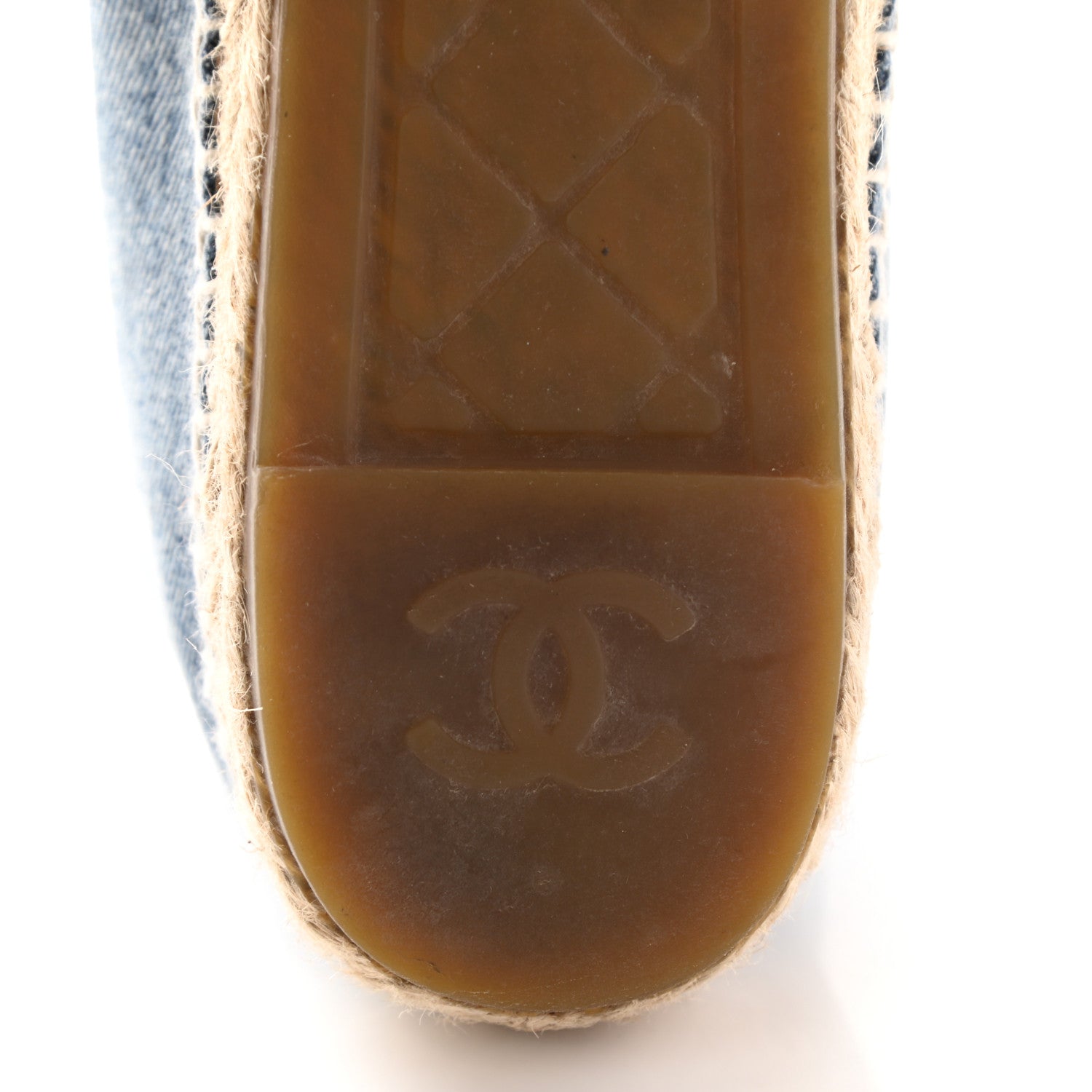 Chanel Denim CC Espadrilles 41 Blue Black 8 of 13