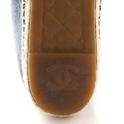 Chanel Denim CC Espadrilles 41 Blue Black 8 of 13