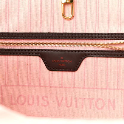 Louis Vuitton Damier Ebene Neo Neverfull MM Rose Ballerine 8 of 12