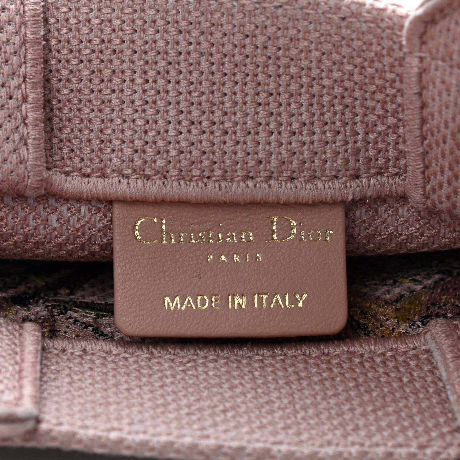 Christian Dior Canvas Embroidered Vertical Fleurs Bibliques Book Tote Pink Multicolor 12 of 13
